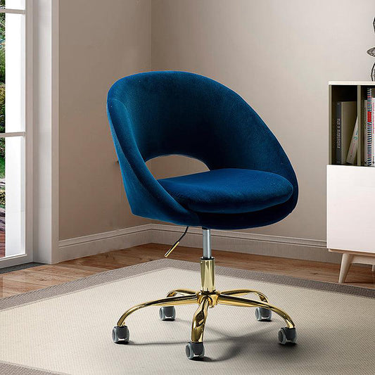 Office Chair Velvet Desk Chair Swivel Armchair Cute Modern Fabric Home Office Desk Chairs with Wheels Adjustable